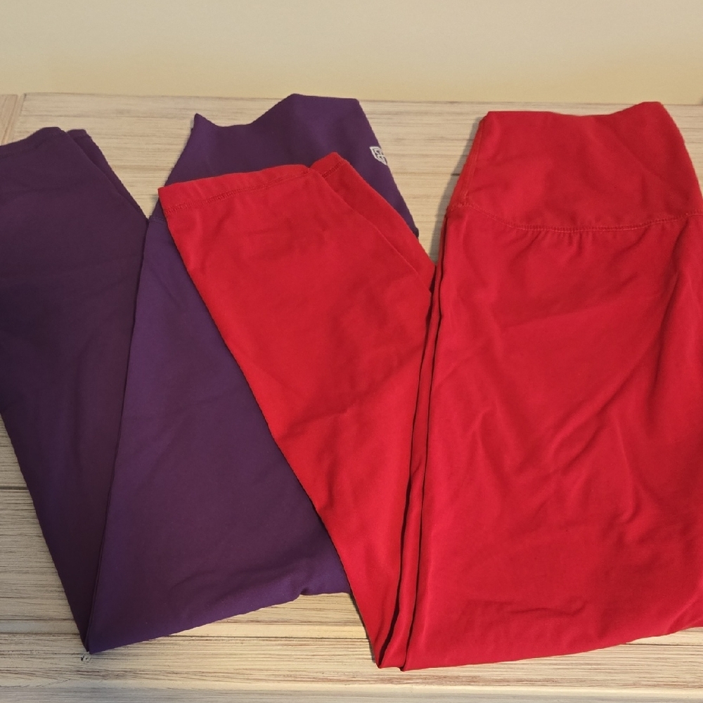 Born Primitive Red and Purple Leggings